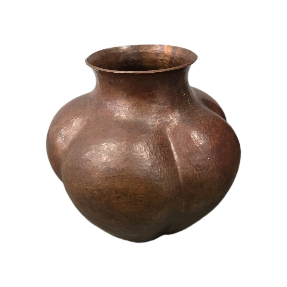 Early 20th Century Arts & Crafts HAMMERED COPPER VASE Large